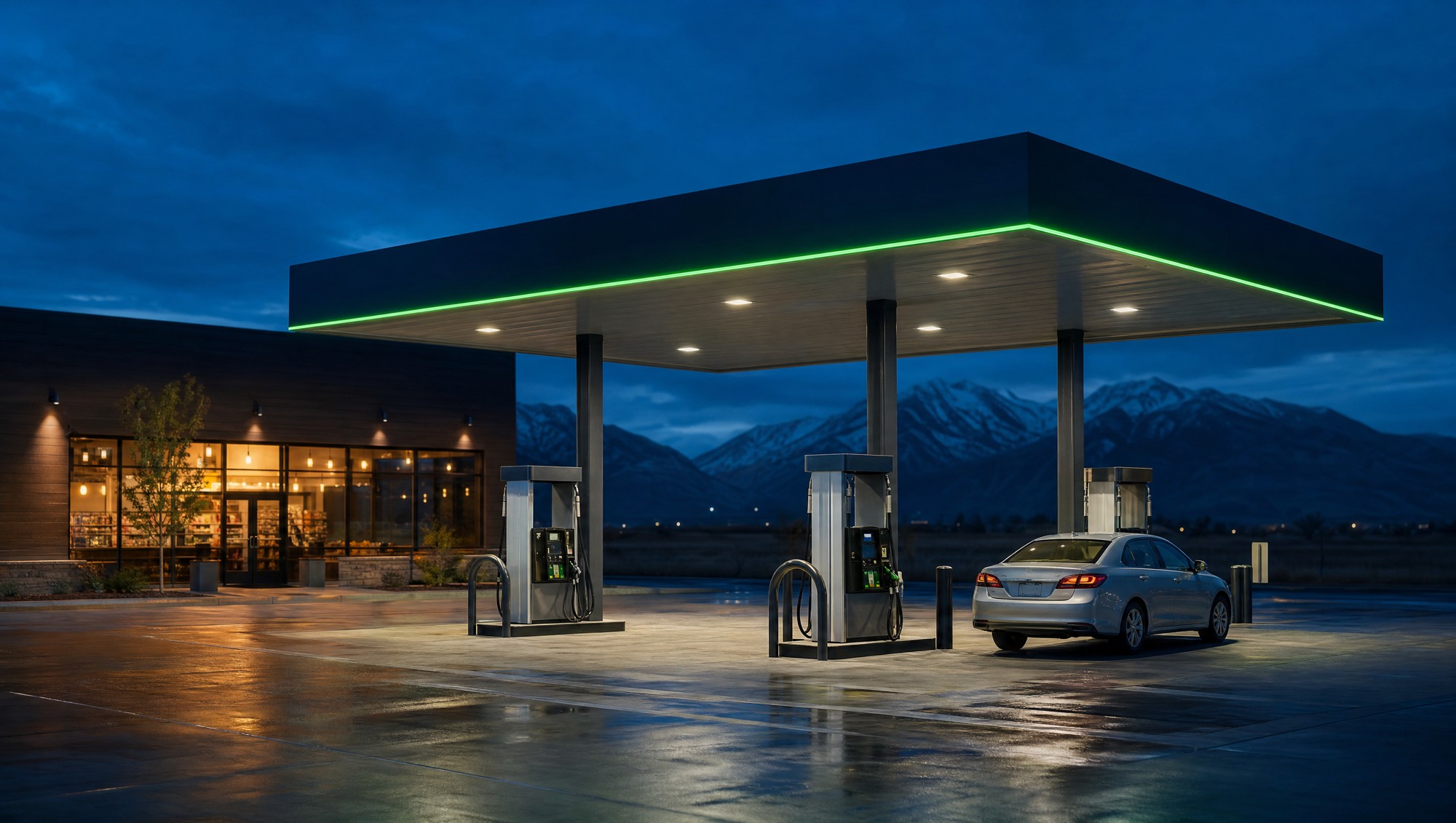 Illustrative fuel & convenience setting
